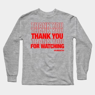 AJREACTS2: THANK YOU bag design Long Sleeve T-Shirt